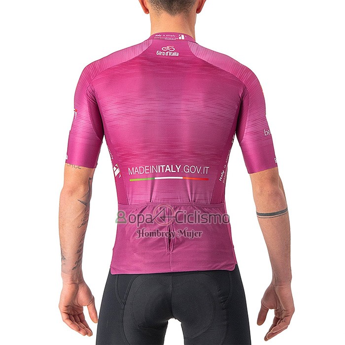 Giro d'Italia Ropa Ciclismo Culotte Corto 2022 Hombre Mangas Cortas Violeta